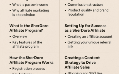 How to Make Passive Income with the SherDore Affiliate Program [Ultimate Guide 2025]